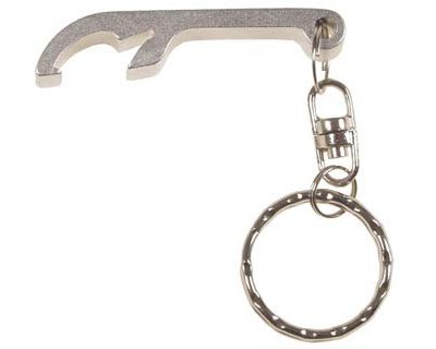 Portachiavi con apribottiglie in alluminio