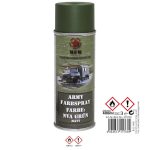 Vernice Militare spray NERO OPACO 400ml.