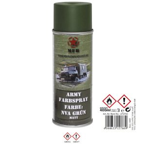 Vernice Militare spray VERDE NVA OPACO 400ml.