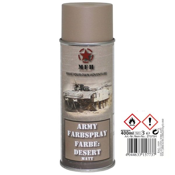 Vernice Militare spray DESERT OPACO 400ml.