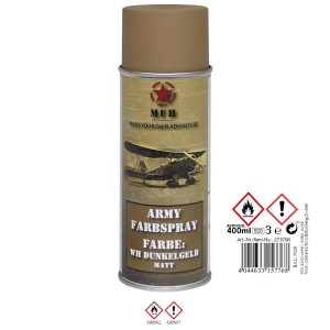 Vernice Militare spray WH GIALLO SCURO OPACO 400ml.