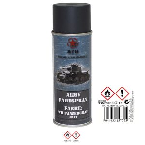 Vernice Militare spray WH GRIGIO PANZER OPACO 400ml.