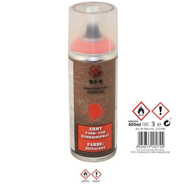 Vernice spray ROSSO SIGNAL 400ml.