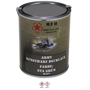 Vernice Militare VERDE NVA OPACO barattolo 1 lt