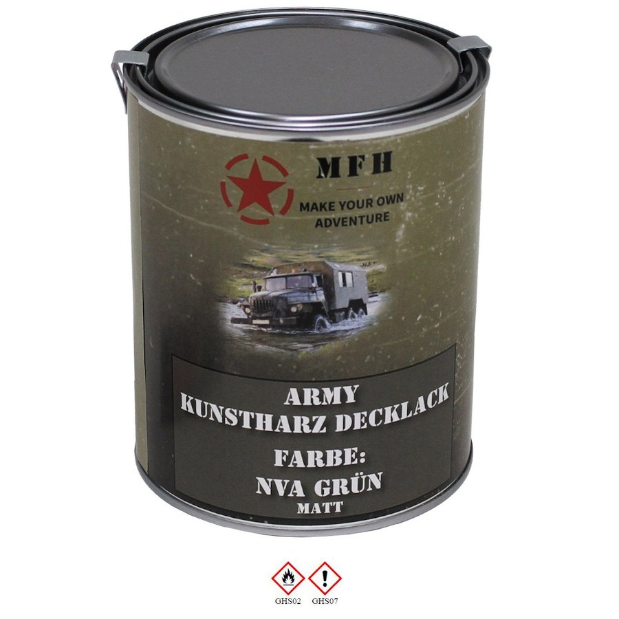 Vernice Militare VERDE NVA OPACO barattolo 1 lt
