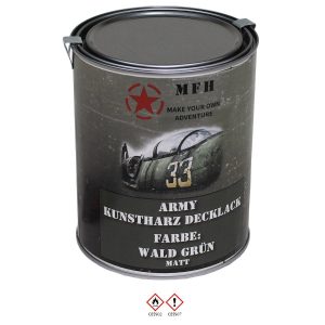 Vernice Militare VERDE FORESTA OPACO barattolo 1 lt