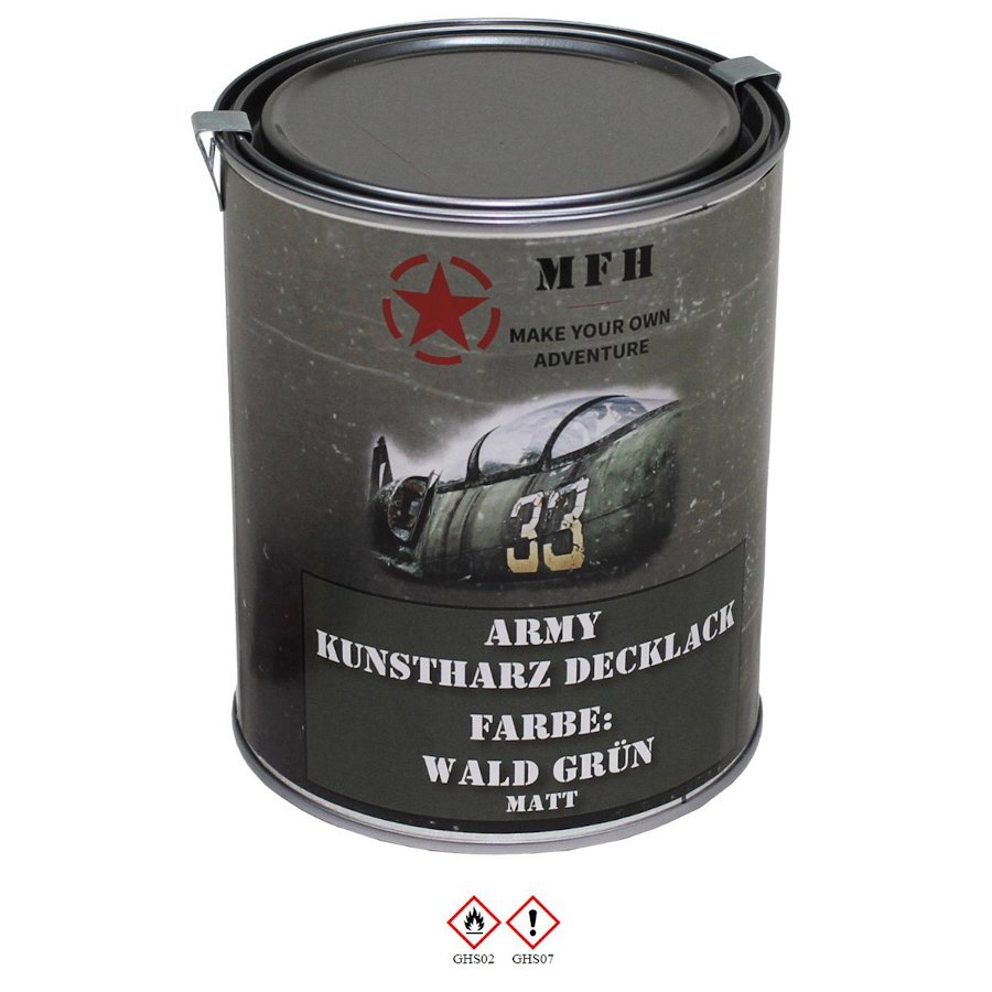 Vernice Militare VERDE FORESTA OPACO barattolo 1 lt