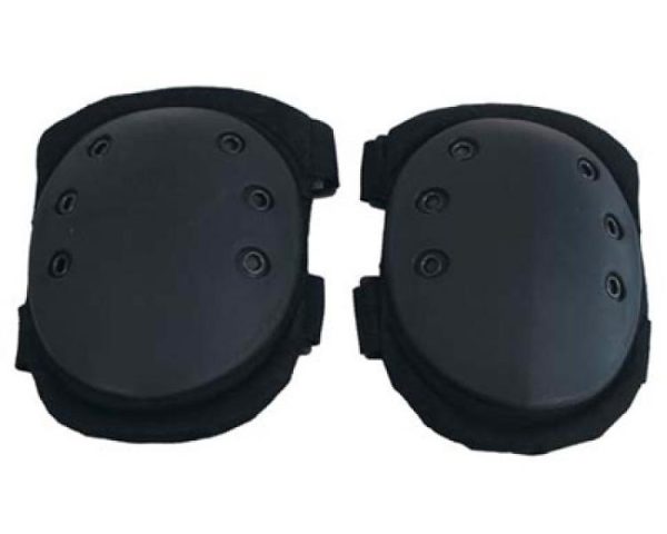 Ginocchiere MFH con protezioni in plastica di colore nero