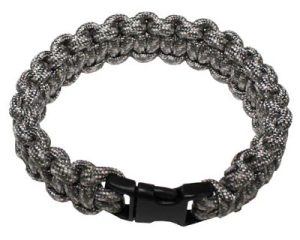 Braccialetto survival PARACORD AT digital con gancio a clip