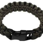images Braccialetto survival PARACORD verde con gancio a clip
