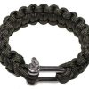 Braccialetto survival PARACORD verde con grillo