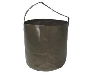 Secchiello pieghevole in PVC verde 10 litri