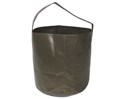 Secchiello pieghevole in PVC verde 10 litri