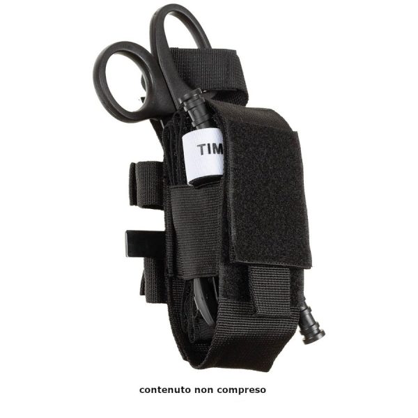Tasca modulare Mfh di colore nero per accessori IFAK