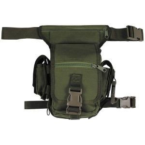 Marsupio militare cosciale 3 in 1  MFH di colore verde