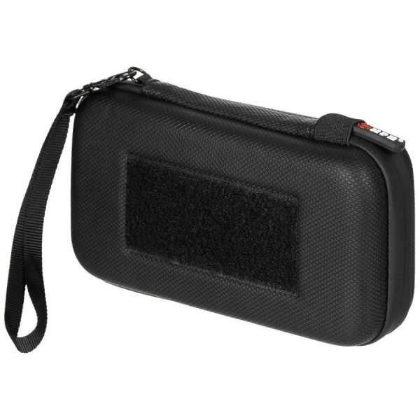 Custodia rigida piccola MFH di colore nero con strap