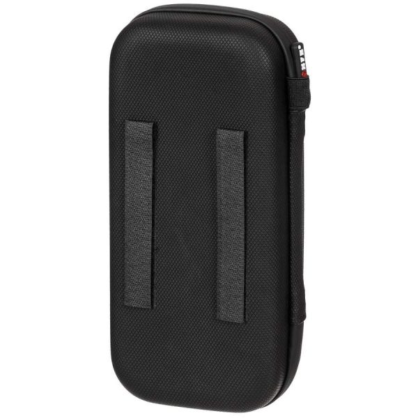 Custodia rigida grande MFH di colore nero con strap