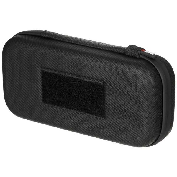 Custodia rigida grande MFH di colore nero con strap