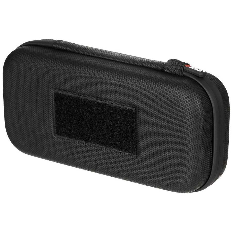 Custodia rigida grande MFH di colore nero con strap