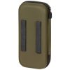 Custodia rigida grande MFH di colore verde con strap