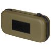 Custodia rigida grande MFH di colore verde con strap