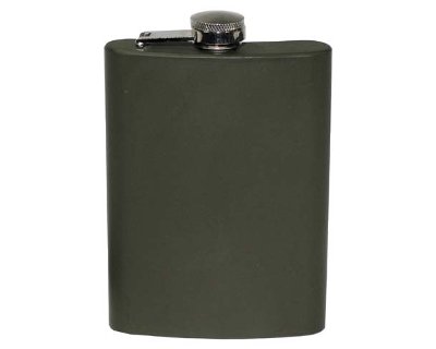 Fiaschetta smaltata, 225ml verde