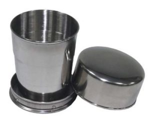 Bicchiere telescopico in acciaio inox, 14cl