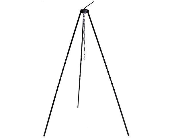 Treppiede in acciaio con catena