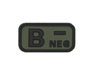 Patch gruppo sanguigno in gomma B NEG