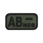 Patch gruppo sanguigno in gomma AB NEG