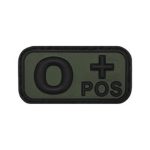 images Patch gruppo sanguigno in gomma O POS