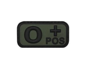 Patch gruppo sanguigno in gomma O POS