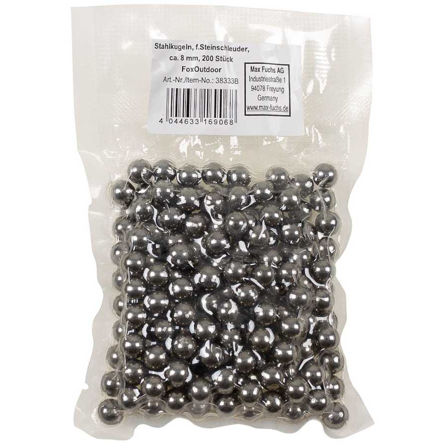 Pallini per fionda in acciaio 8 mm 200 pz