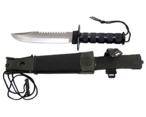Coltello survival  "jungle2" manico alluminio