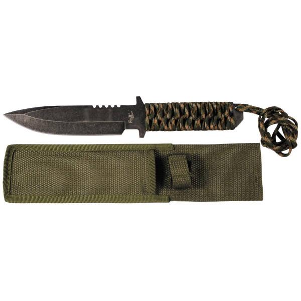 Coltello survival paracord Fox Outdoor camo