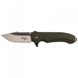 Coltello pieghevole Fox lama acciaio 440  manico verde od