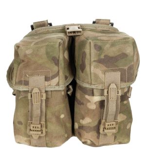 Portacaricatore doppio originale inglese usato mimetico mtp