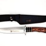 Coltello da caccia bowie Columbia con manico intarsiato
