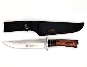 Coltello da caccia bowie Columbia con manico intarsiato