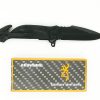 Coltello survival Browning a lama liscia di colore nero