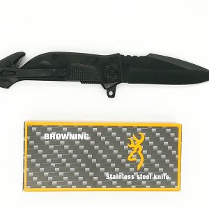 Coltello survival Browning a lama liscia di colore nero