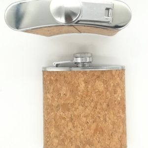 Fiaschetta in acciaio inox con rivestimento in sughero 225 ml