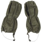 Ghette MFH verde OD, con zip e cordone sottoscarpa in acciaio
