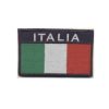 Patch Italia rettangolare ricamata su fondo blu
