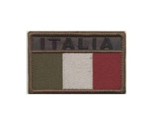 Patch Italia rettangolare fondo verde bassa visibilità