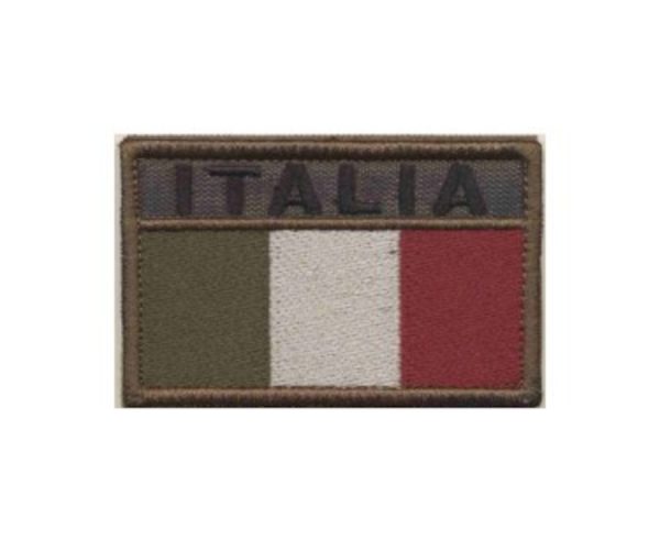 Patch Italia rettangolare fondo verde bassa visibilità