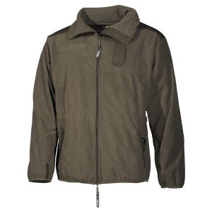Giubbotto Militare Alpino in pile di colore verde