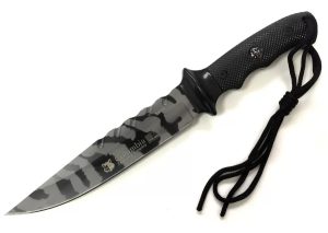 Coltello bowie camo a lama fissa Columbia Jinlang