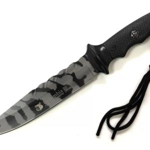 Coltello bowie camo a lama fissa Columbia Jinlang