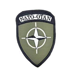 Patch ricamata / scudetto NATO con scretch